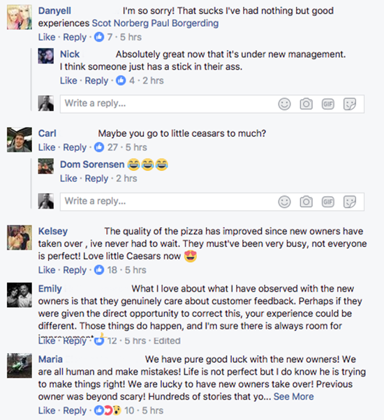 facebook customers defend