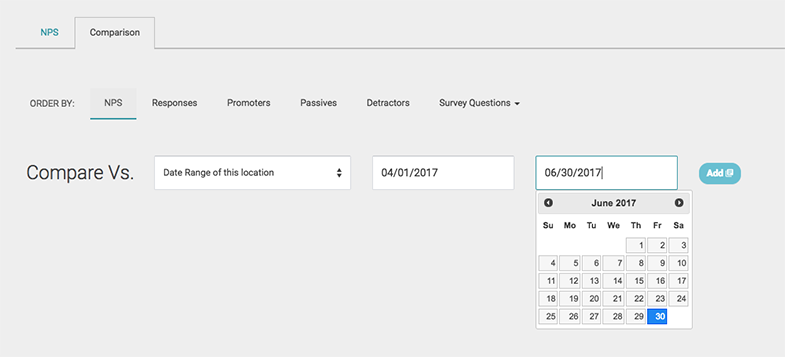 compare dates report