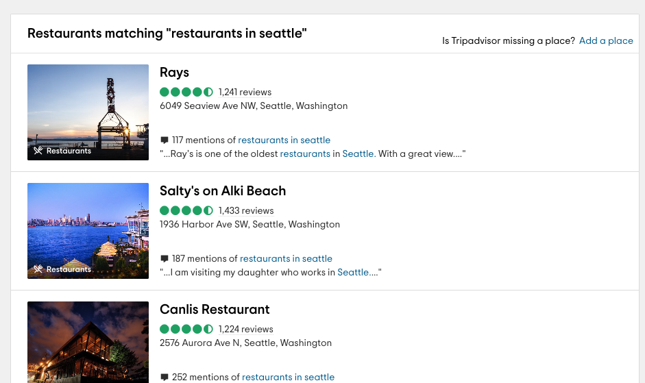 restaurants in seattle from tripadvisor